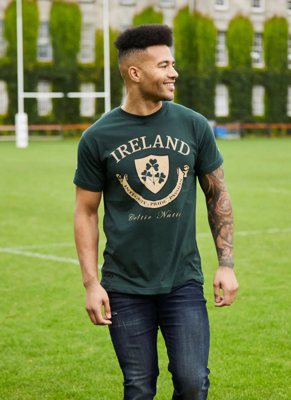 Flip Donna T-Shirt I Love Ireland Shamrock Heart ST Patricks Day